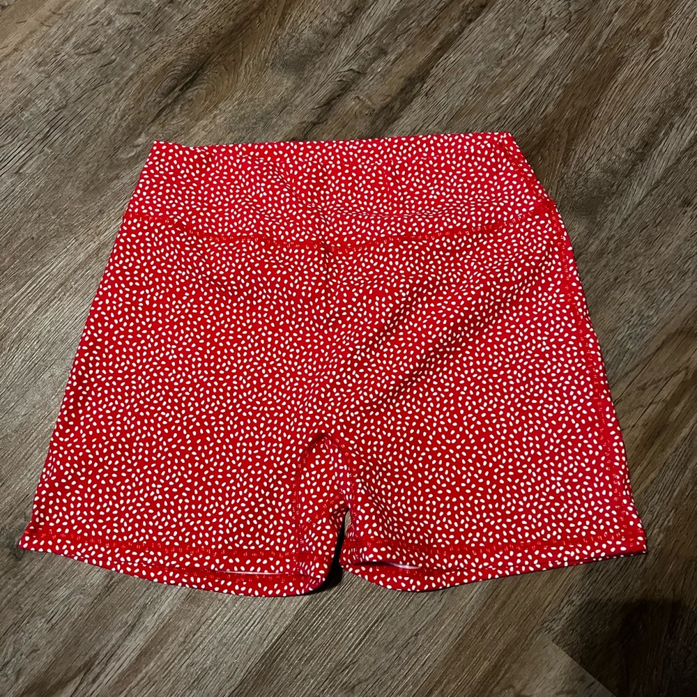 XL red bossy shorts